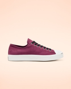 Converse Twill Reflective Jack Purcell Női Rövidszárú Fekete/Fehér/Rózsaszín | GDQRVUL-HU